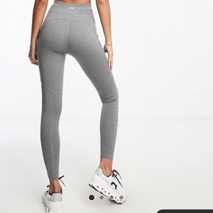 NWT ASOS running leggings in gray with side pockets